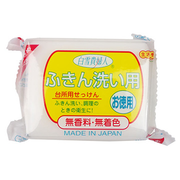 日本 不動化學 白雪貴婦人廚房萬用洗潔皂