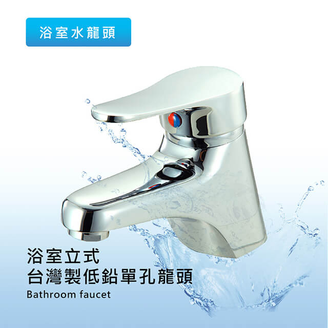 泰加 台灣製健康低鉛浴室出水單孔龍頭(1入)