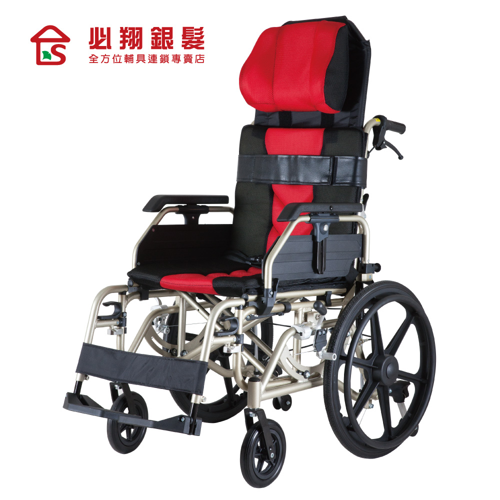 【必翔銀髮】PH-186A後傾式手動輪椅(未滅菌)
