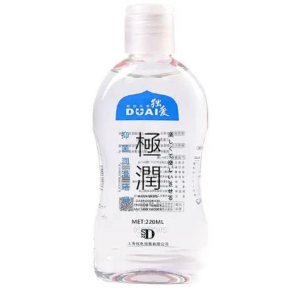DUAI獨愛 極潤人體水溶性潤滑液 220ml 經典潤滑型+送尖嘴 水藍