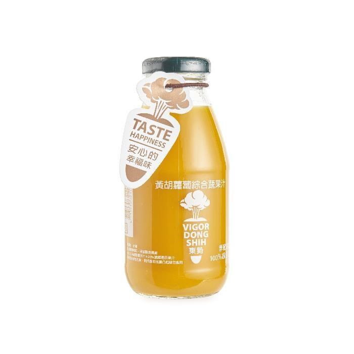 【活力東勢】100%黃胡蘿蔔綜合蔬果汁(24瓶/箱)