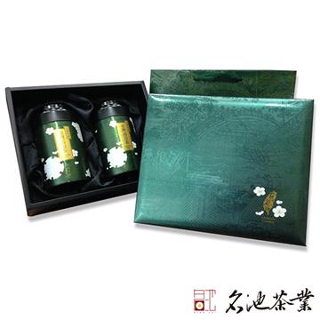 【名池茶業】阿里山高山茶手採一心二葉禮盒組-綠色款(150克x2)