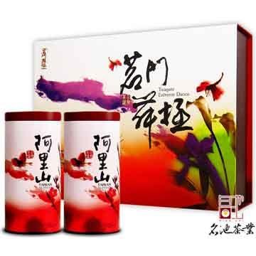 【名池茶業】阿里山手採高山茶葉禮盒 茗門舞極款(150公克x2)附贈提袋x1