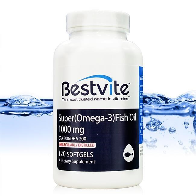 【美國BestVite】必賜力超級OMEGA-3魚油膠囊1瓶 (120顆)