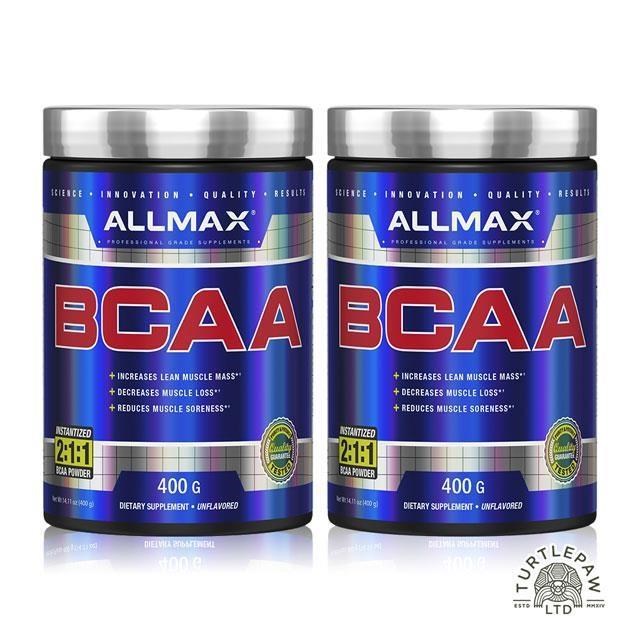【加拿大ALLMAX】奧美仕BCAA支鏈胺基酸粉末 (400公克*2瓶)