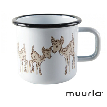 【芬蘭Muurla】小鹿琺瑯馬克杯370cc-咖啡杯/琺瑯杯