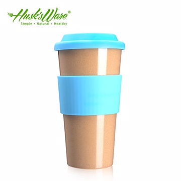 【Husk’s ware】美國Husk’s ware稻殼天然無毒環保咖啡隨行杯-綠松石藍