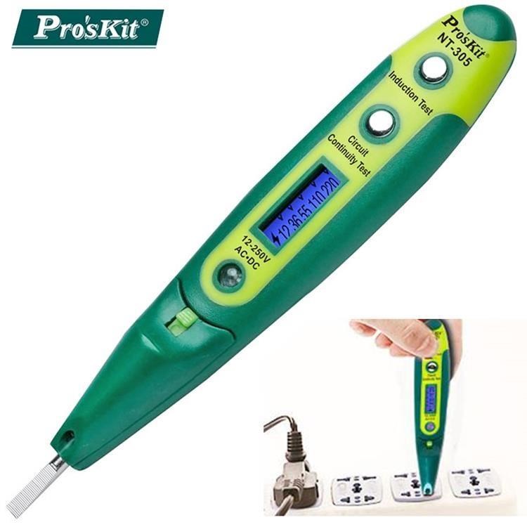 ProsKit寶工 數顯式驗電筆(接觸式)NT-305