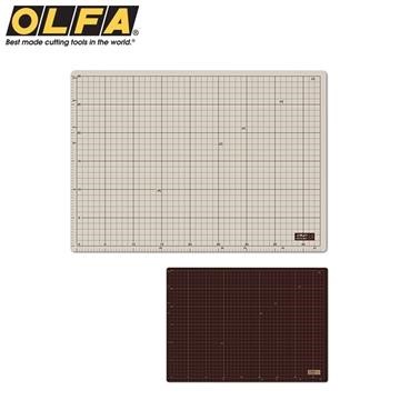日本OLFA雙面切割墊雙面裁墊(灰褐+咖啡色;A3大小) 135B