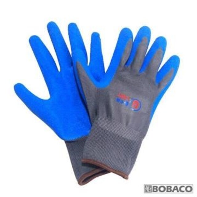 [優卡得乳膠止滑手套(藍) / 防滑 止滑 安全 防護手套 工作手套