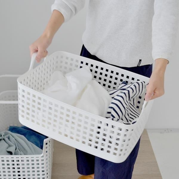 日本LIKE IT 北歐風手提式收納洗衣籃(單入)