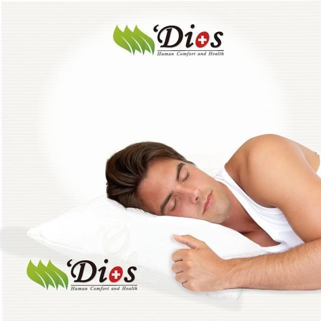 【迪奧斯】天然乳膠枕頭 - 超柔觸感天絲防霉抗菌 T5 型 (正躺側睡都安穩好眠型)