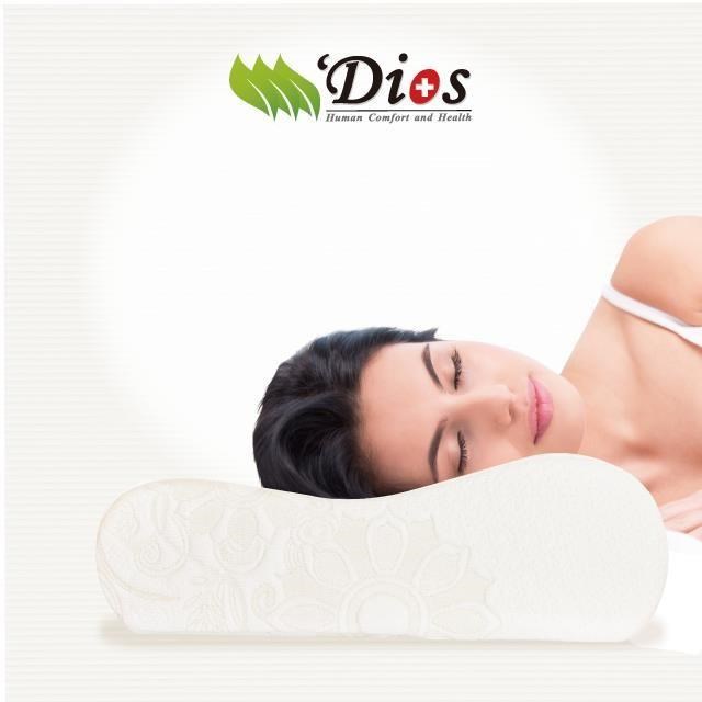 【迪奧斯】天然乳膠枕頭 - 超柔觸感天絲防霉抗菌 U5 型 (側睡專用型)