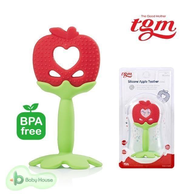 Tgm 水果矽膠咬牙固齒器3M+ (附收納盒)-蘋果