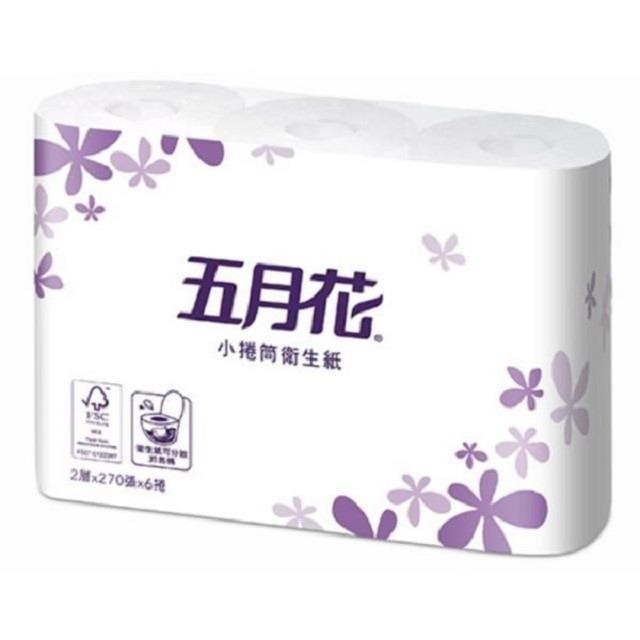 《五月花》捲筒衛生紙(270張x6捲) *16捲/箱