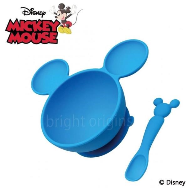 美國 Bumkins 迪士尼寶寶矽膠餐碗組(藍色)