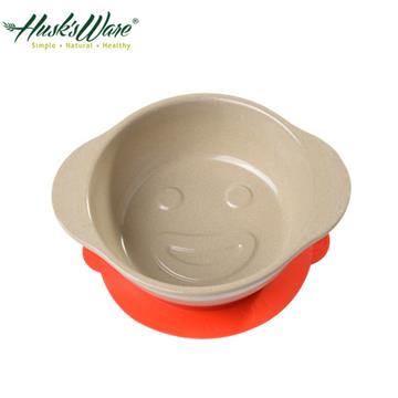 【美國Husk’s ware】稻殼天然無毒環保兒童微笑餐碗-紅色