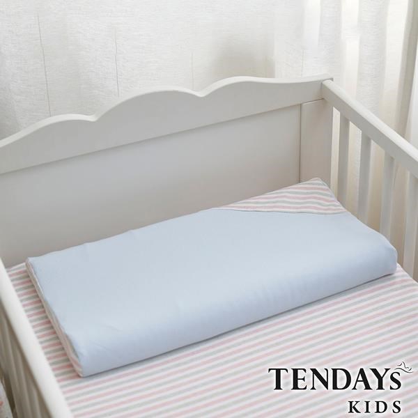 嬰兒枕-TENDAYs 有機棉可水洗透氣嬰兒枕(和風藍 0-4歲 可水洗記憶枕)