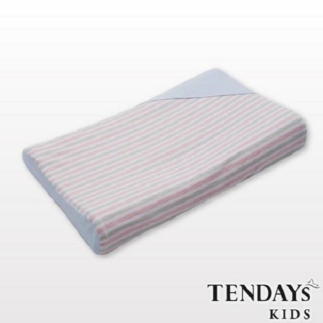 嬰兒枕-TENDAYs 有機棉可水洗透氣Ω天使枕(和風藍 0-4歲 可水洗記憶枕)