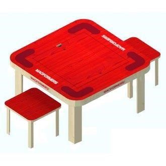 【韓國 Magformers 磁性建構片】專用遊戲桌 (一桌二椅) ACT06222