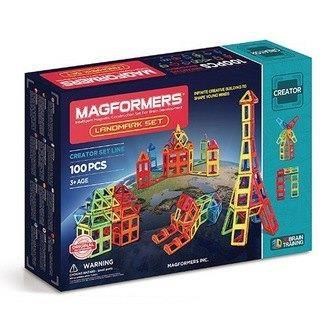 【韓國 Magformers 磁性建構片】環球地標 100pcs ACT06149