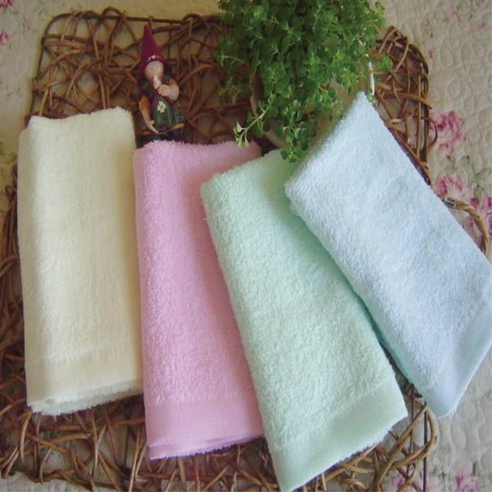 【偉榮毛巾】台灣製 12入輕薄款素色洗臉毛巾