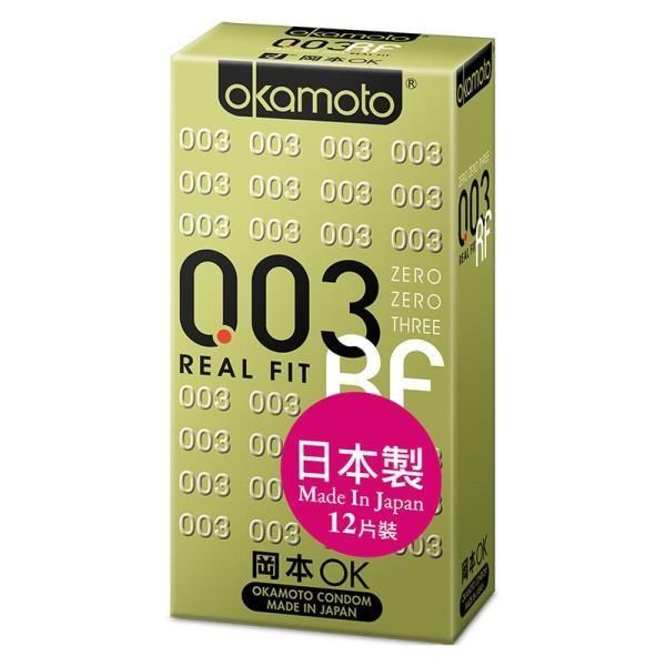 okamoto岡本-003RF極薄貼身保 險 套(12入)