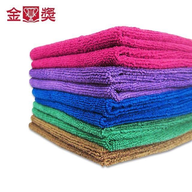 【金獎】百分百 專業超細纖吸水擦巾30ｘ30cm (10入/包) 顏色隨機