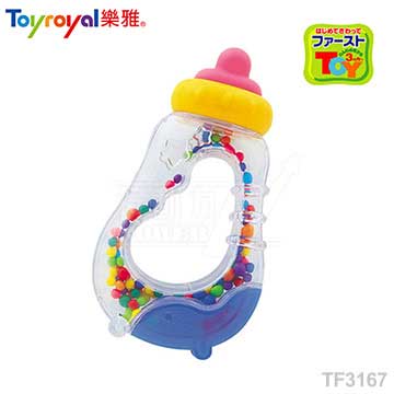 日本《樂雅 Toyroyal》奶瓶搖鈴 【可高溫消毒】