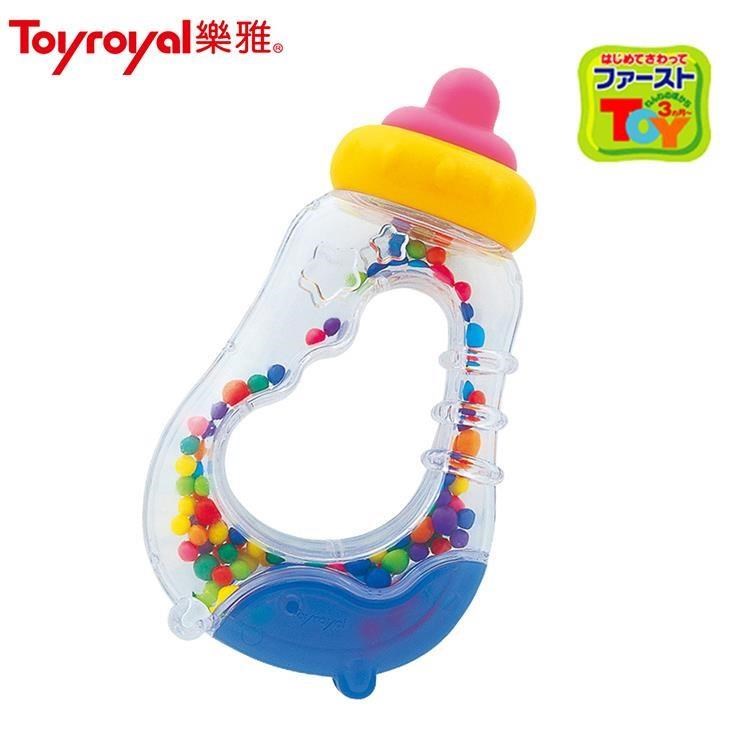 日本《樂雅 Toyroyal》奶瓶搖鈴 【可高溫消毒】