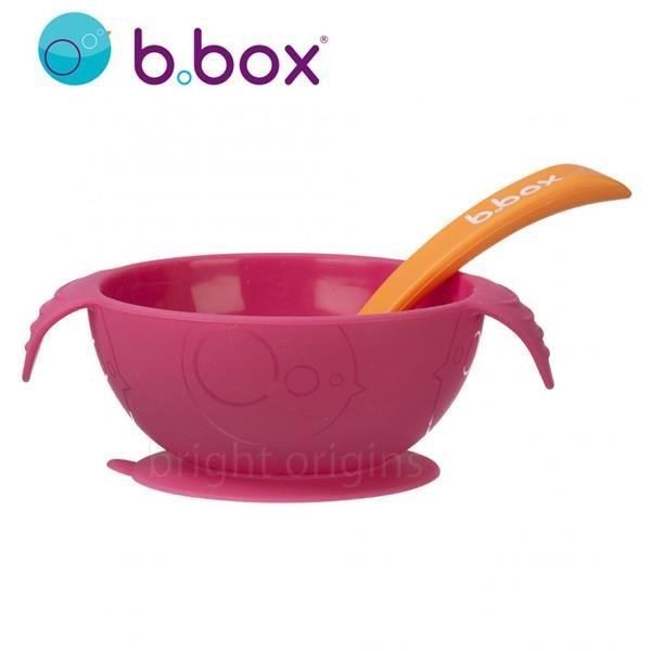 澳洲 B.Box 寶寶矽膠餐碗組(草莓粉)