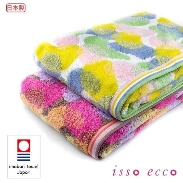 【Croissant 科羅沙】日本ISSO ECCO今治(imabari towel)∼無撚水彩浴巾 70*140cm