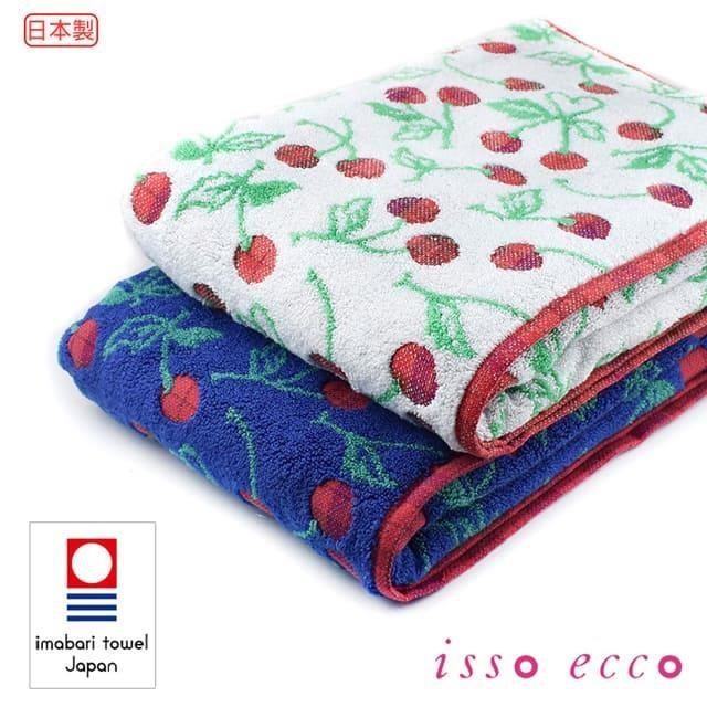 【Croissant 科羅沙】日本ISSO ECCO今治(imabari towel)∼無撚櫻桃浴巾 70*140cm