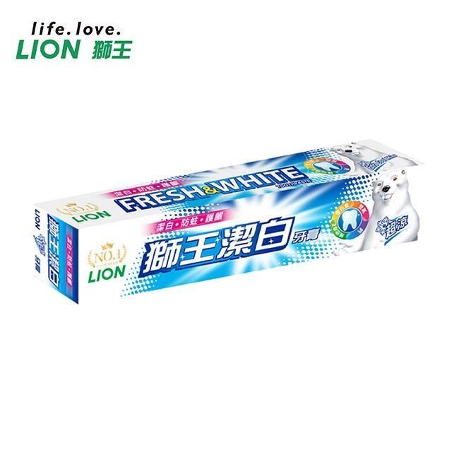【獅王】★日本獅王 潔白牙膏-超涼 200g 3入★
