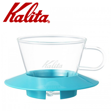 KALITA 155系列蛋糕型玻璃濾杯(薄荷綠) #05063