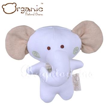 加拿大 Organic 有機棉嬰兒玩具-啾咪安撫娃娃(小象)