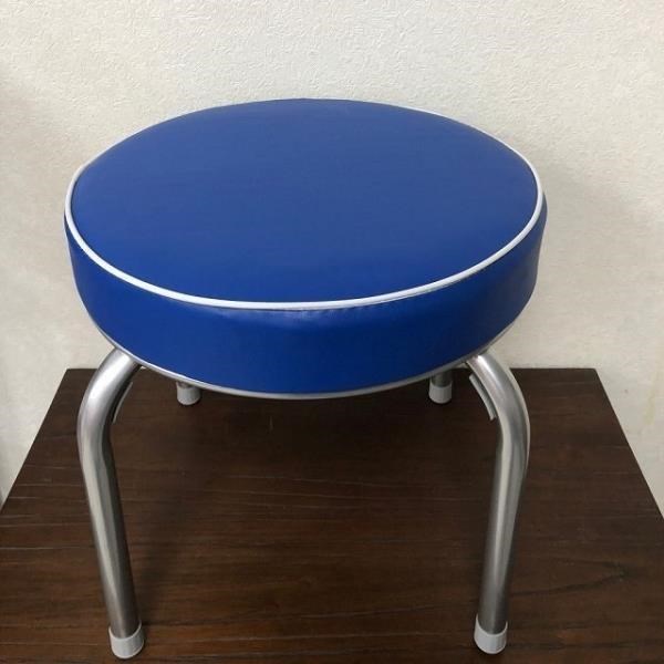 BROTHER兄弟牌 丹非厚墊圓型椅凳寶藍色-2張/箱
