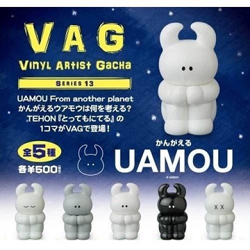 全套5款【日本正版】VAG13 UAMOU 蹲坐篇 扭蛋 轉蛋 Medicom Toy - 570716