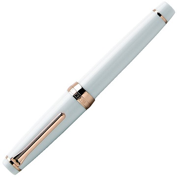 日本 Sailor 寫樂 PROFESSIONAL GEAR 21K金 白桿玫瑰金夾 平頭鋼筆(11-3017)中細字MF尖