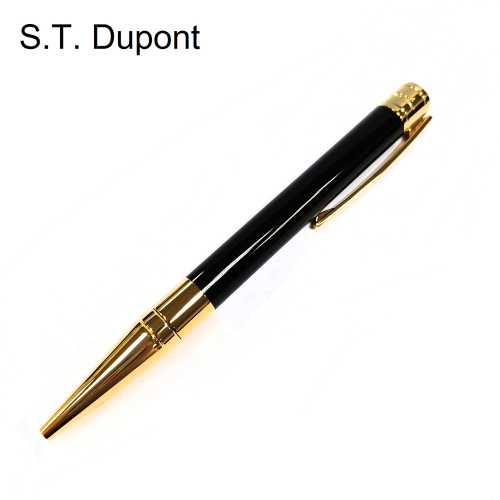 S.T.Dupont 都彭 D-Initial系列黑桿金夾原子筆 265202