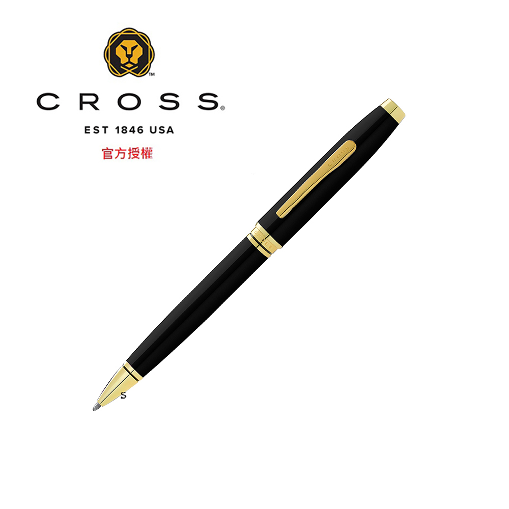 CROSS 高雲系列黑琺瑯金夾原子筆 AT0662-11