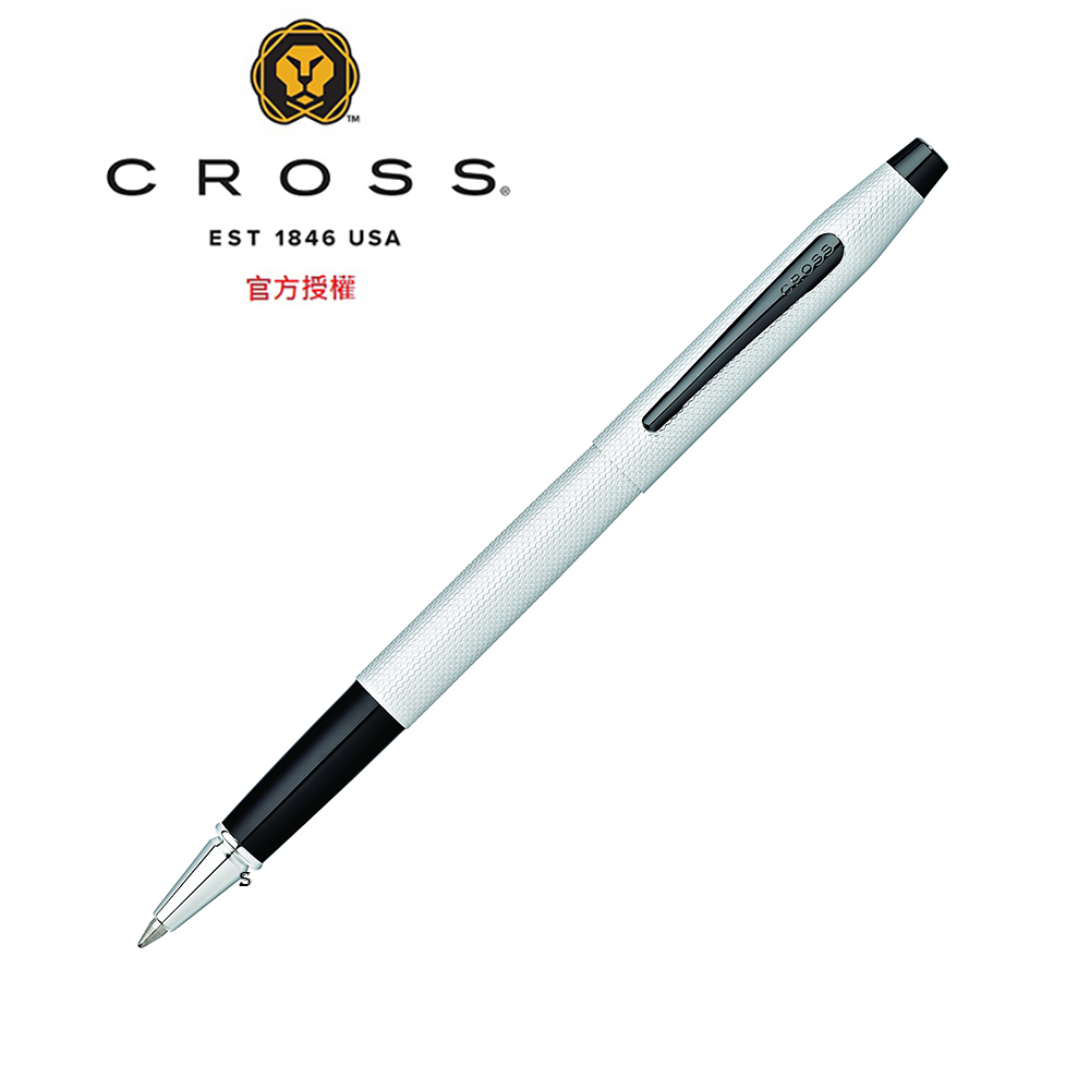 CROSS 經典世紀系列啞鉻蝕刻鑽石圖騰鋼珠筆 AT0085-124