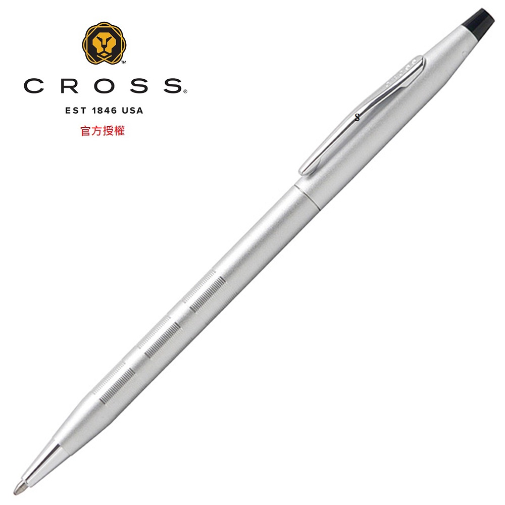 CROSS 緞鉻白鋼原子筆 AT0082-14