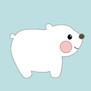 LOVIN 1幅可愛小白熊(4)超萌韓版數字油畫可愛動物系列