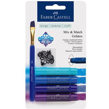 Faber-Castell口紅水性蠟筆中性藍色系4入*121803