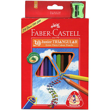 Faber-Castell 德國輝柏 寓教於樂 30色大三角彩色鉛筆 3.3mm