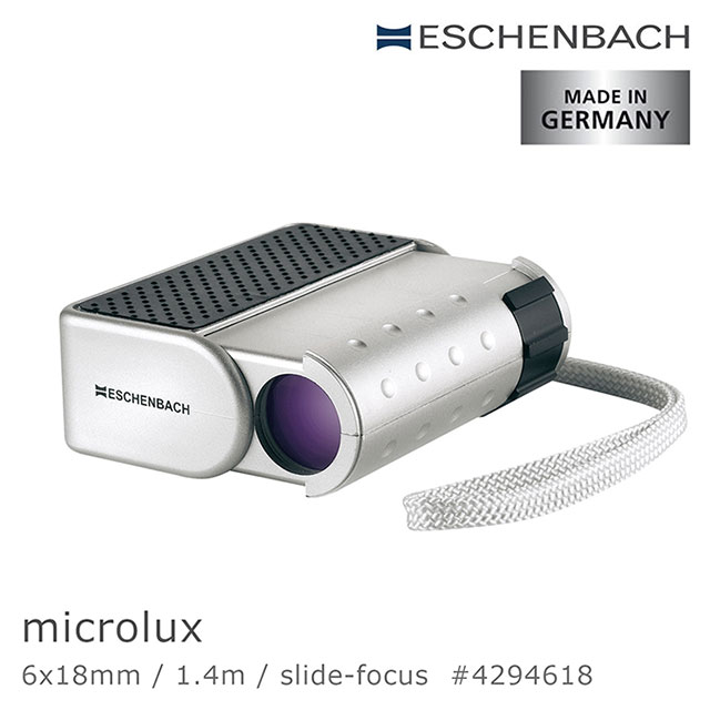 【德國 Eschenbach】microlux 6x18mm 德國製時尚單眼短焦望遠鏡 4294618 (公司貨)