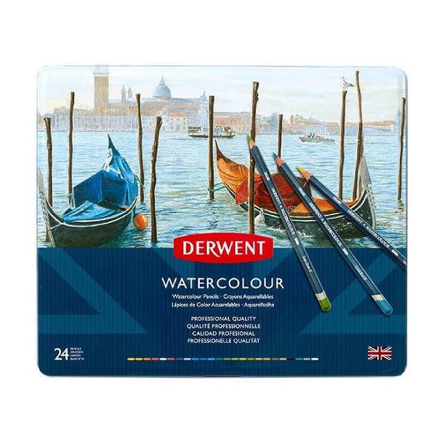 Derwent達爾文 WaterColour系列24色水彩色鉛筆*32883