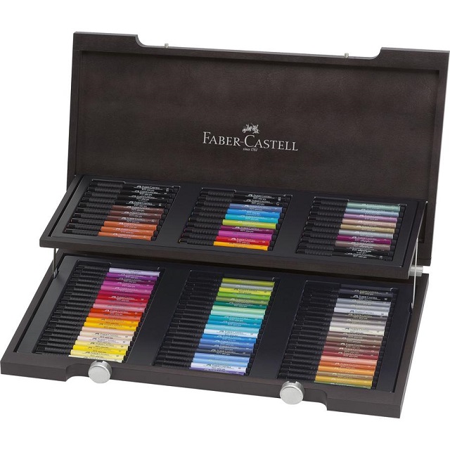 Faber -Castell Pitt Artist 藝術筆 90入 典藏古典木盒
