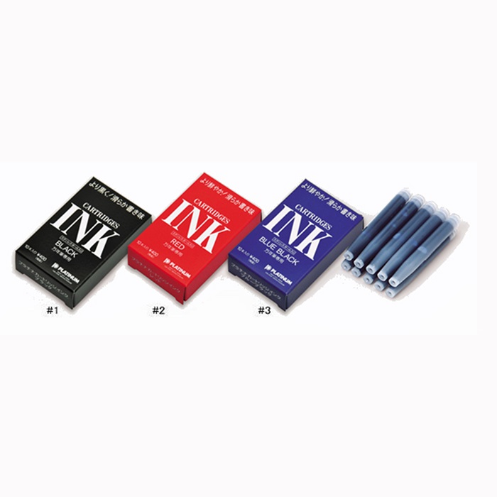 白金牌 INK 墨水管單色10入/3盒